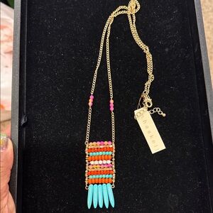 Haskell Vibrant Beaded Necklace with Gold Chain